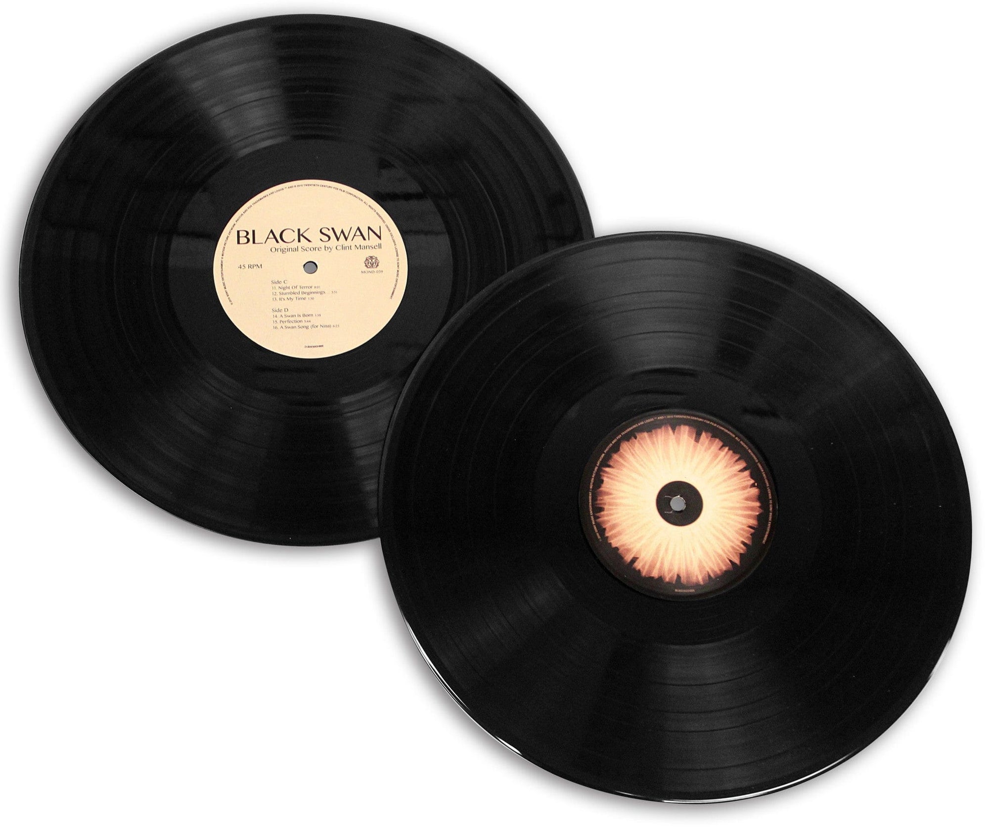 Limited edition black double vinyl LP with gatefold sleeve on dark studio backdrop